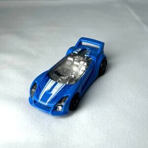 Hot Wheels Quick N Sik 2015 Blue Sports Car McDonalds McDs 1:64 Loose Used